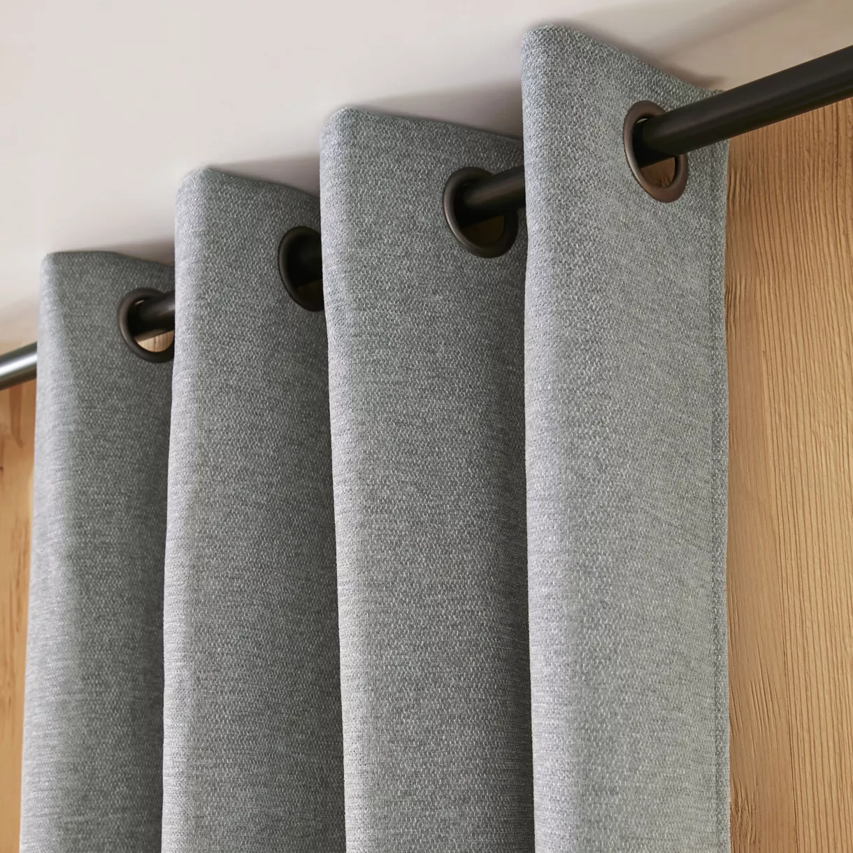 Cortina Opaca aislante (140 x 180 cm) Bjorn Gris titaneo