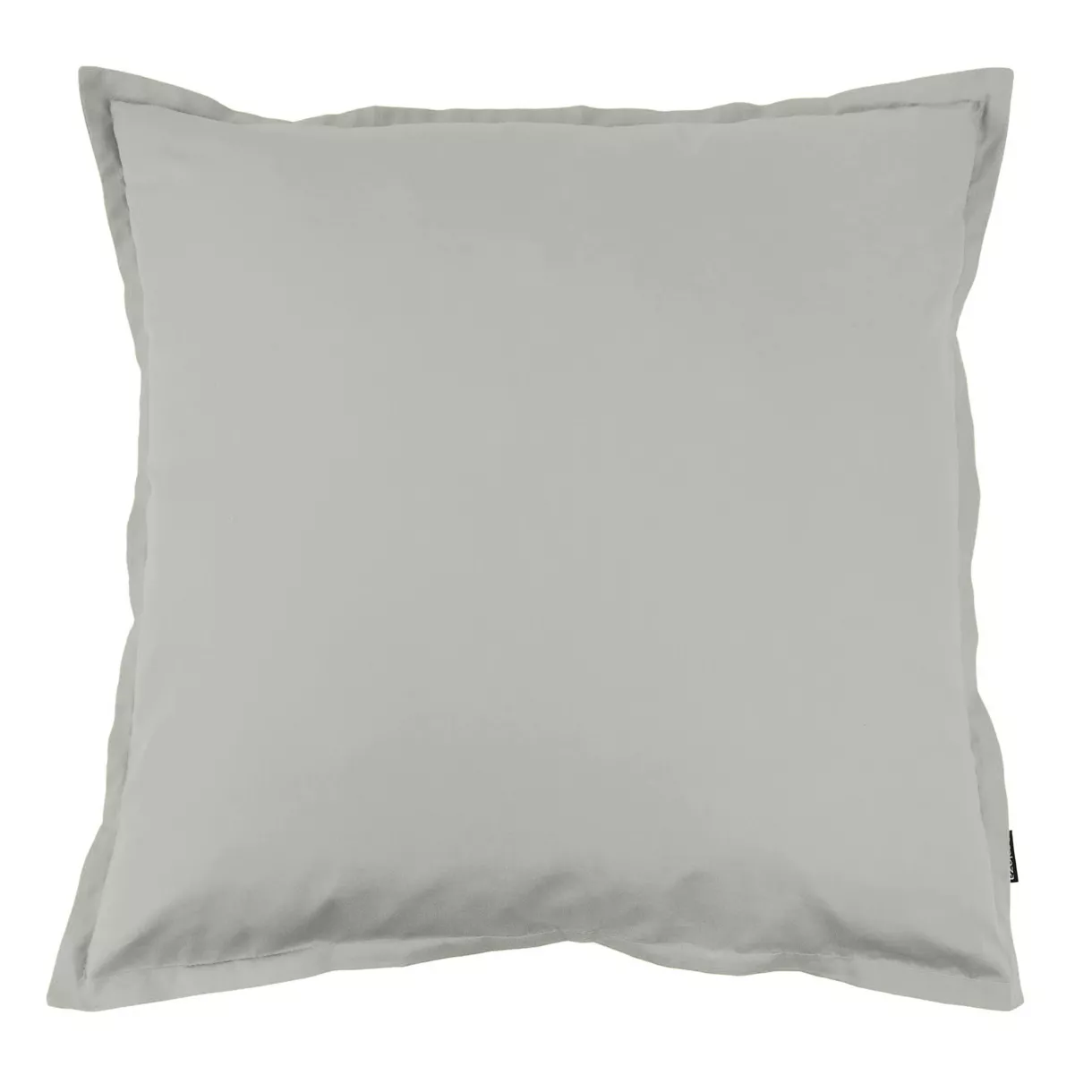 Taie d'oreiller carrée percale de coton (80 x 80 cm) Cali Gris clair