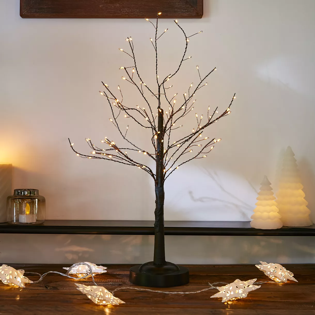 Árbol Árbol luminoso a pilas Blanco cálido 1
