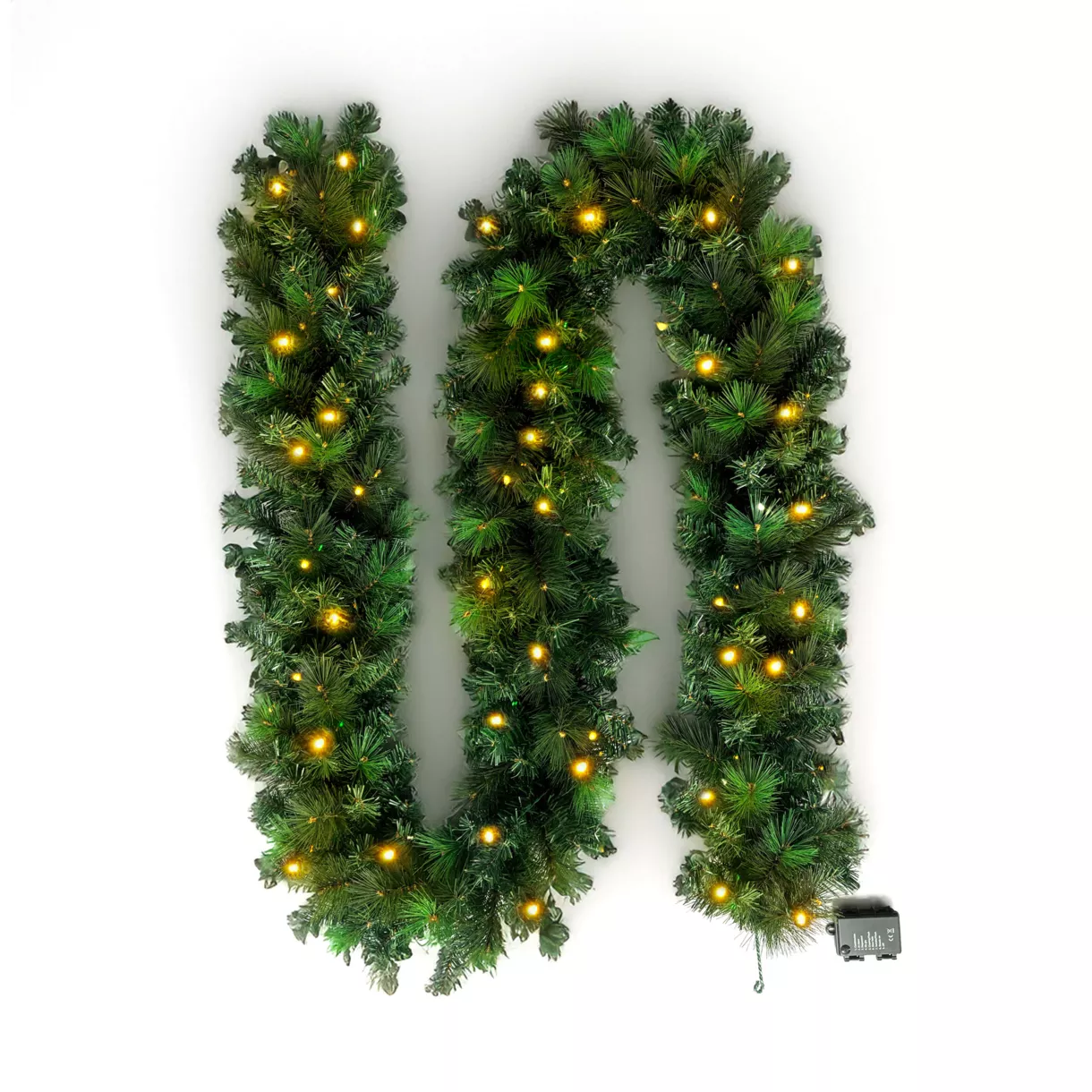 Lichtgevende Guirlande (300 cm - D25) Edmonton Groen en warm wit