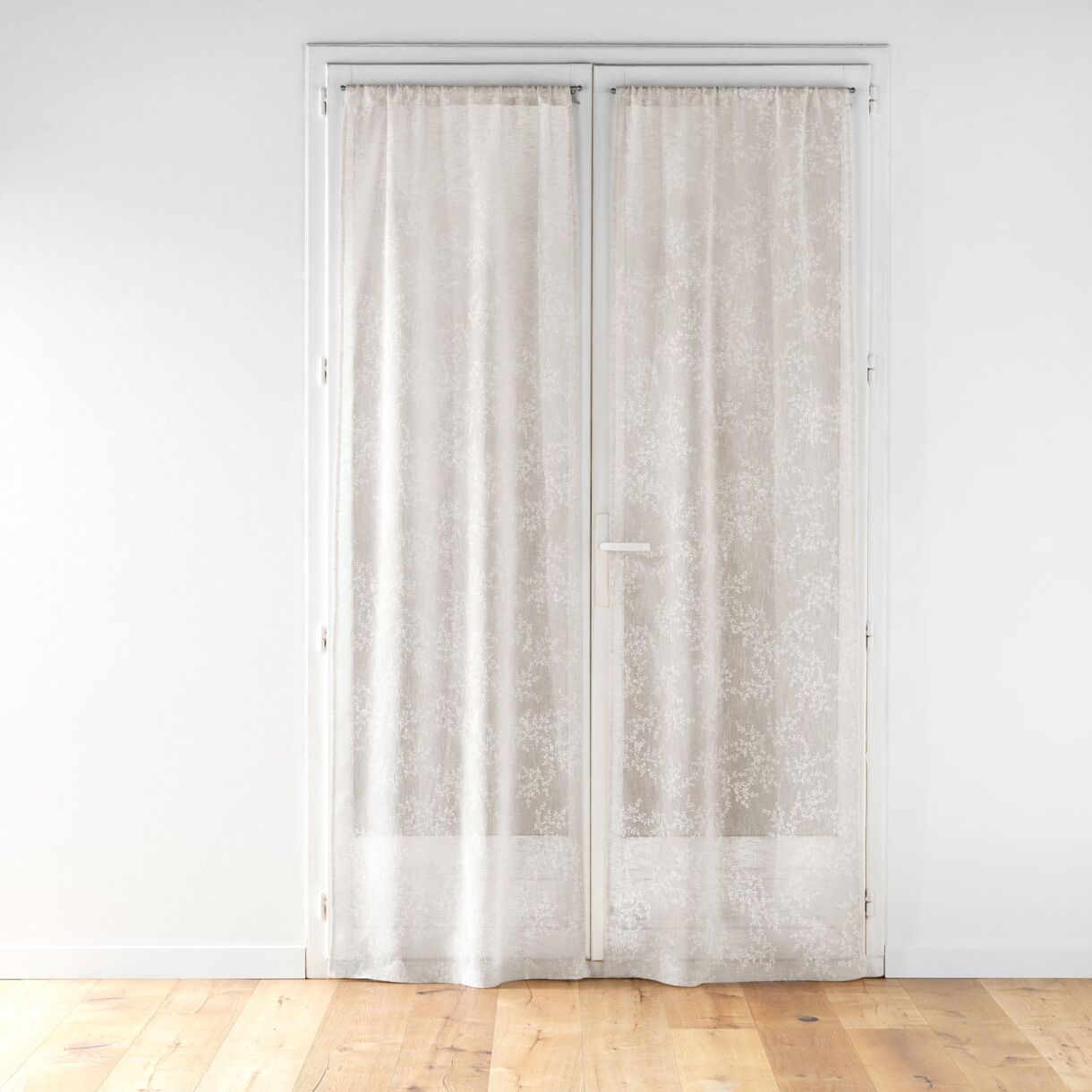 Paire de voilages passe-tringle (70 x 240 cm) Karla Taupe