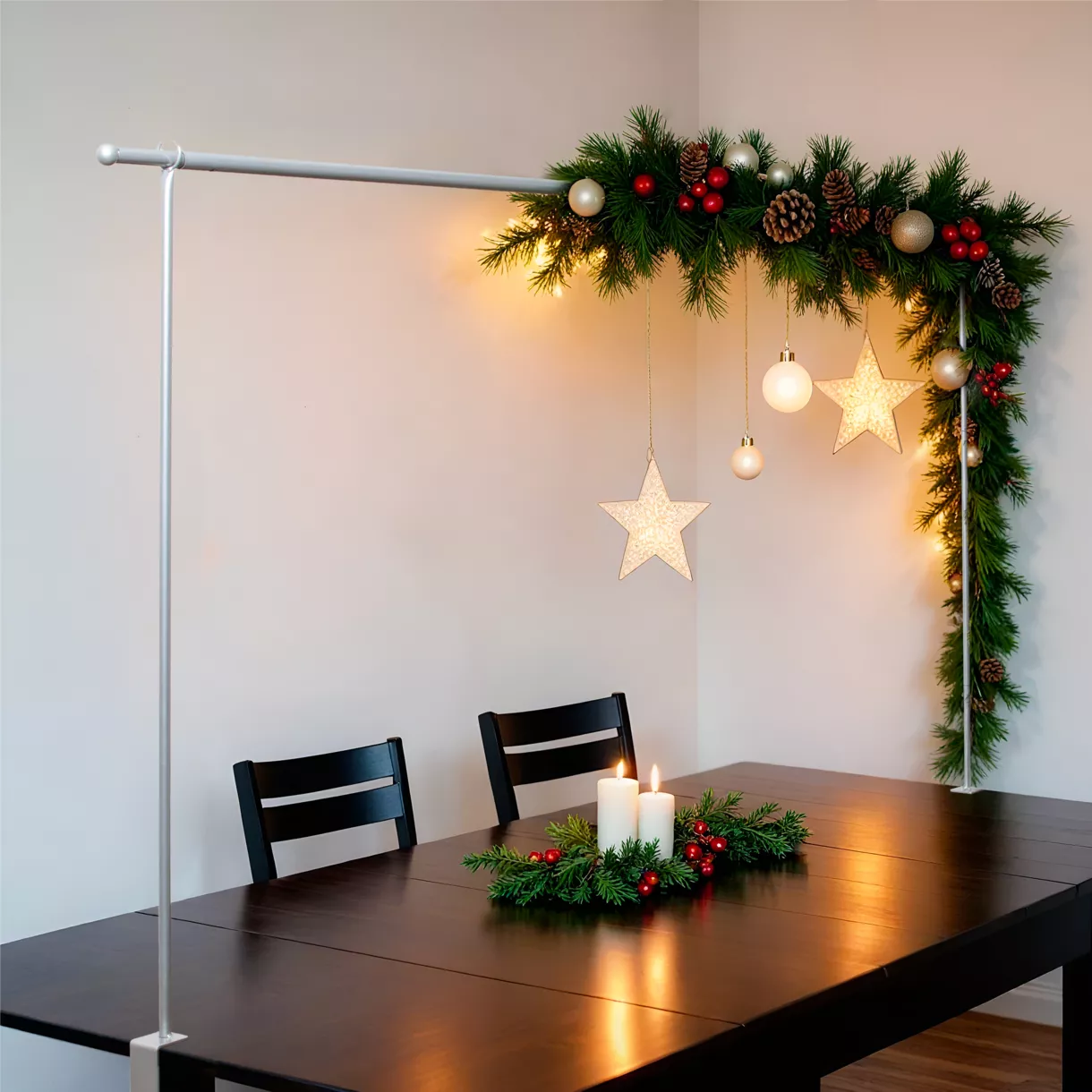 Barre déco de table Argent 1