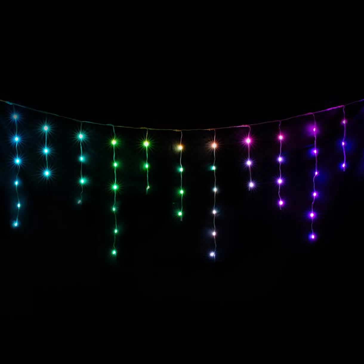 eminza Stalactite lumineuse Digitale L3 m 85 LED Multicolore