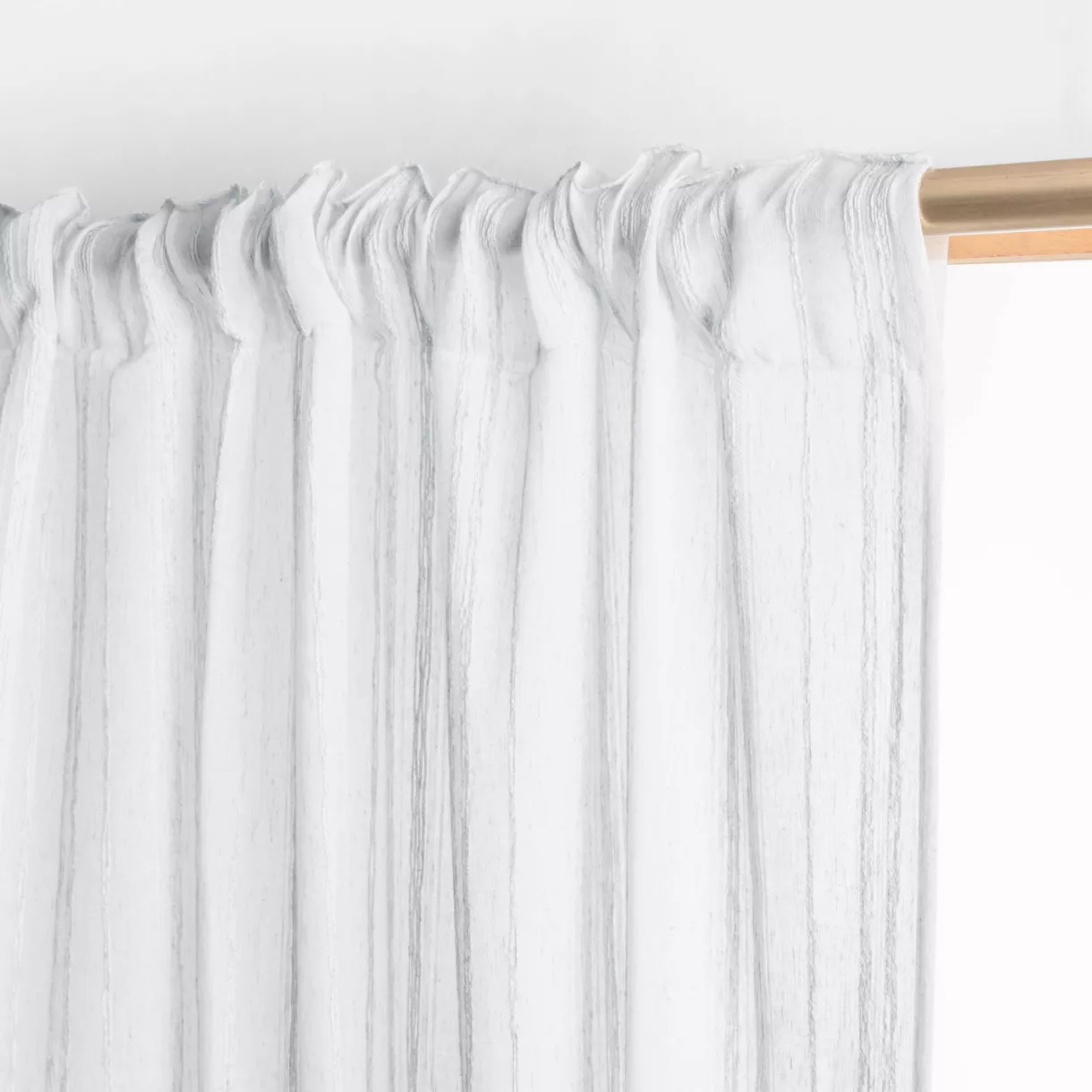 Voilage galon fronceur (280 x 240 cm) Théo Blanc