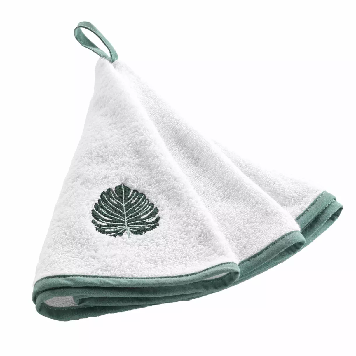 Handtuch rund Baumwolle (60 cm) Ardenia Salbeigrün