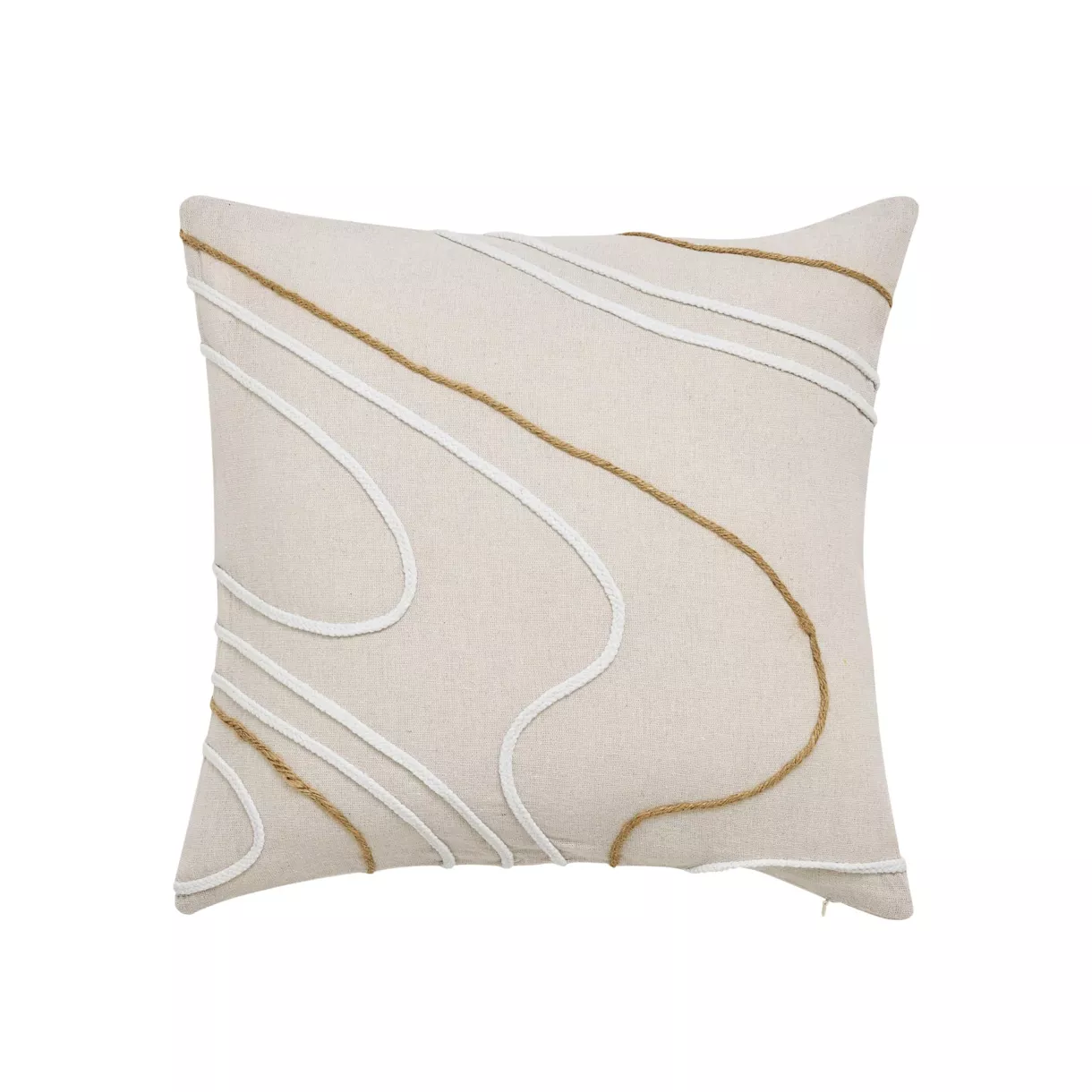eminza Coussin carré coton (45 x 45 cm) Lacia Beige