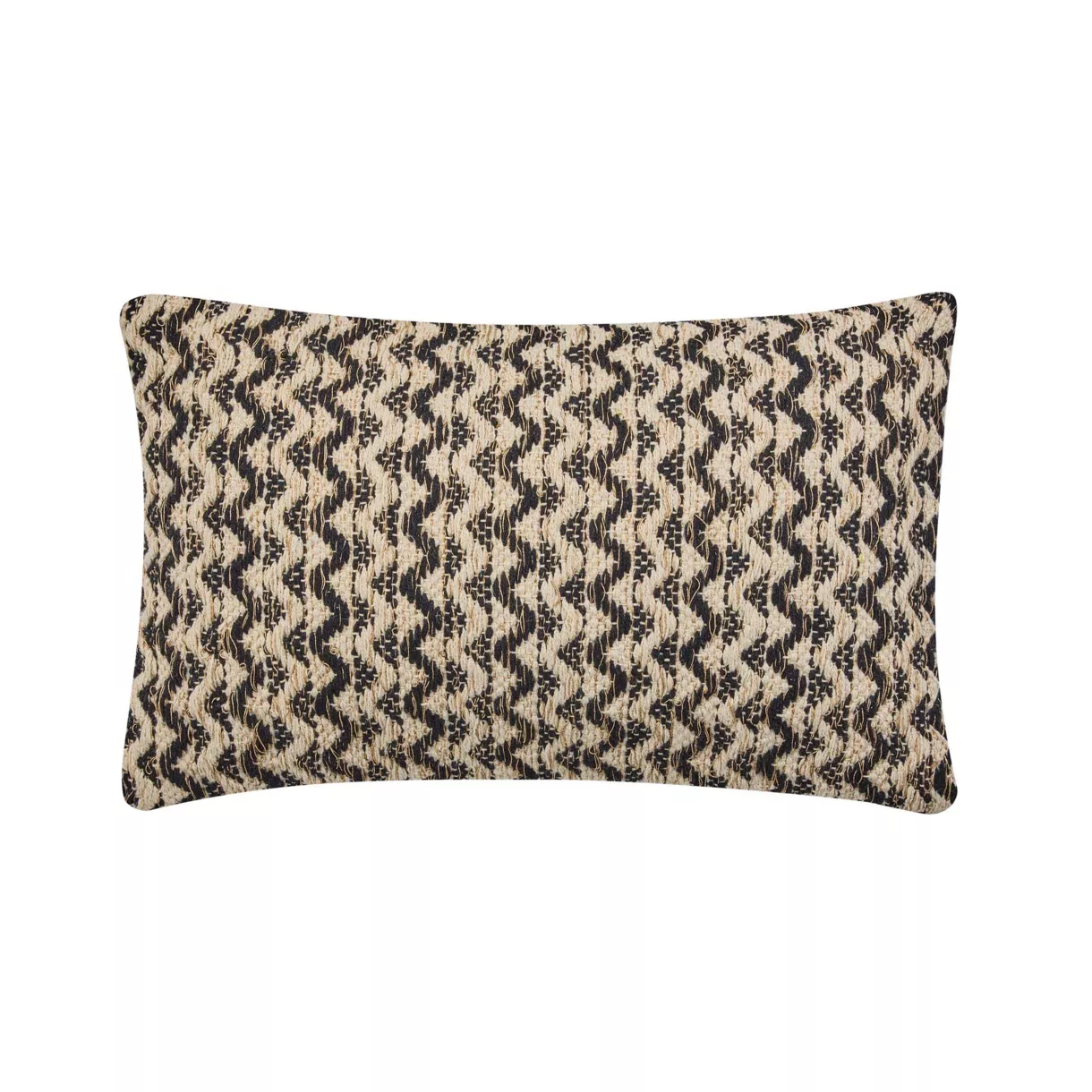 Coussin DŽhoussable (30 x 50 cm) Loumeo Noir, Coton / Polyester Fantaisie et Fils MŽtallisŽs
