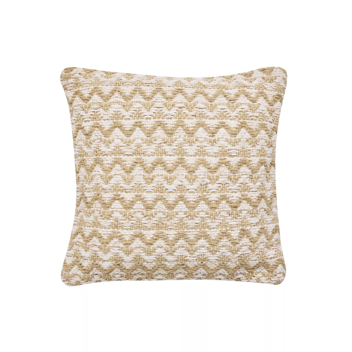 Cojín cuadrado de tela de algodón (40 x 40 cm) Loumeo Beige