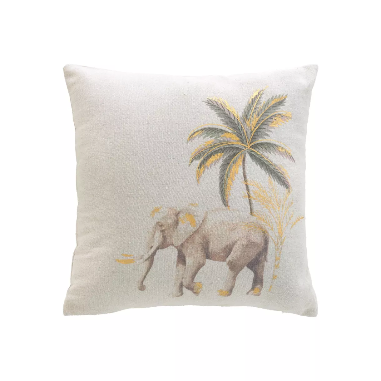 Coussin DŽhoussable (45 x 45 cm) Willo, Polycoton ImprimŽ MŽtallisŽ