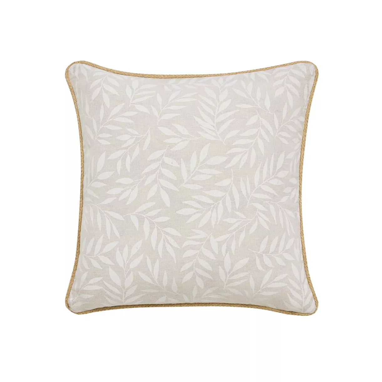 Coussin DŽhoussable (45 x 45 cm) Naya Naturel, Polycoton ImprimŽ et Jute