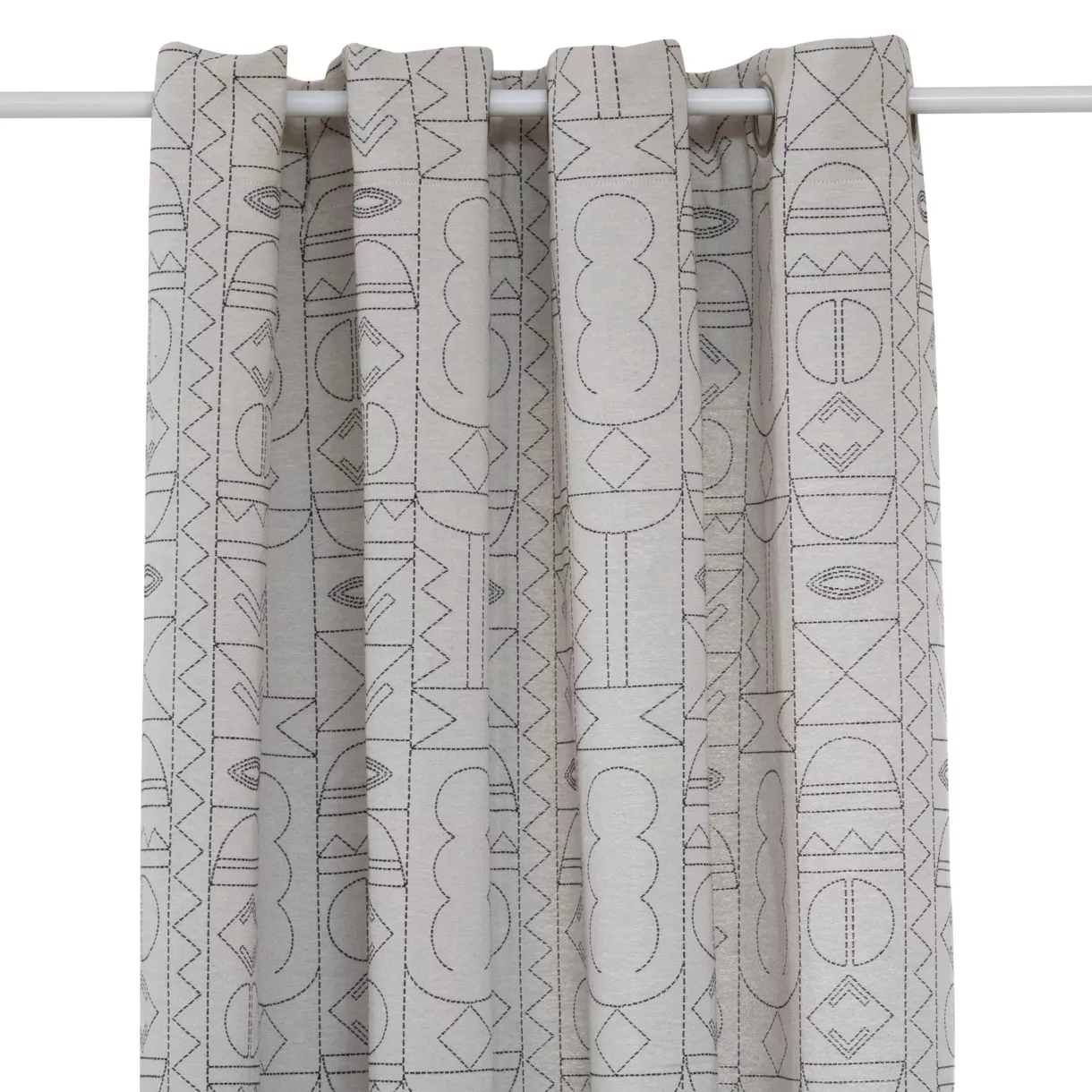 Cortina tejida (140 x 260 cm) Mala Negro