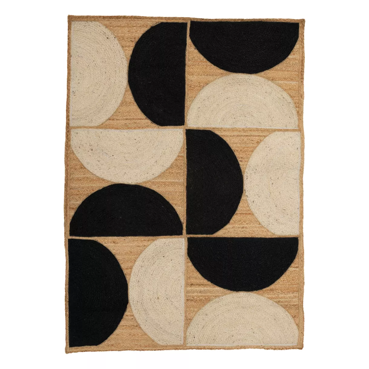 Alfombra de salón rectangular yute (170 x 120 cm) Mala Beige