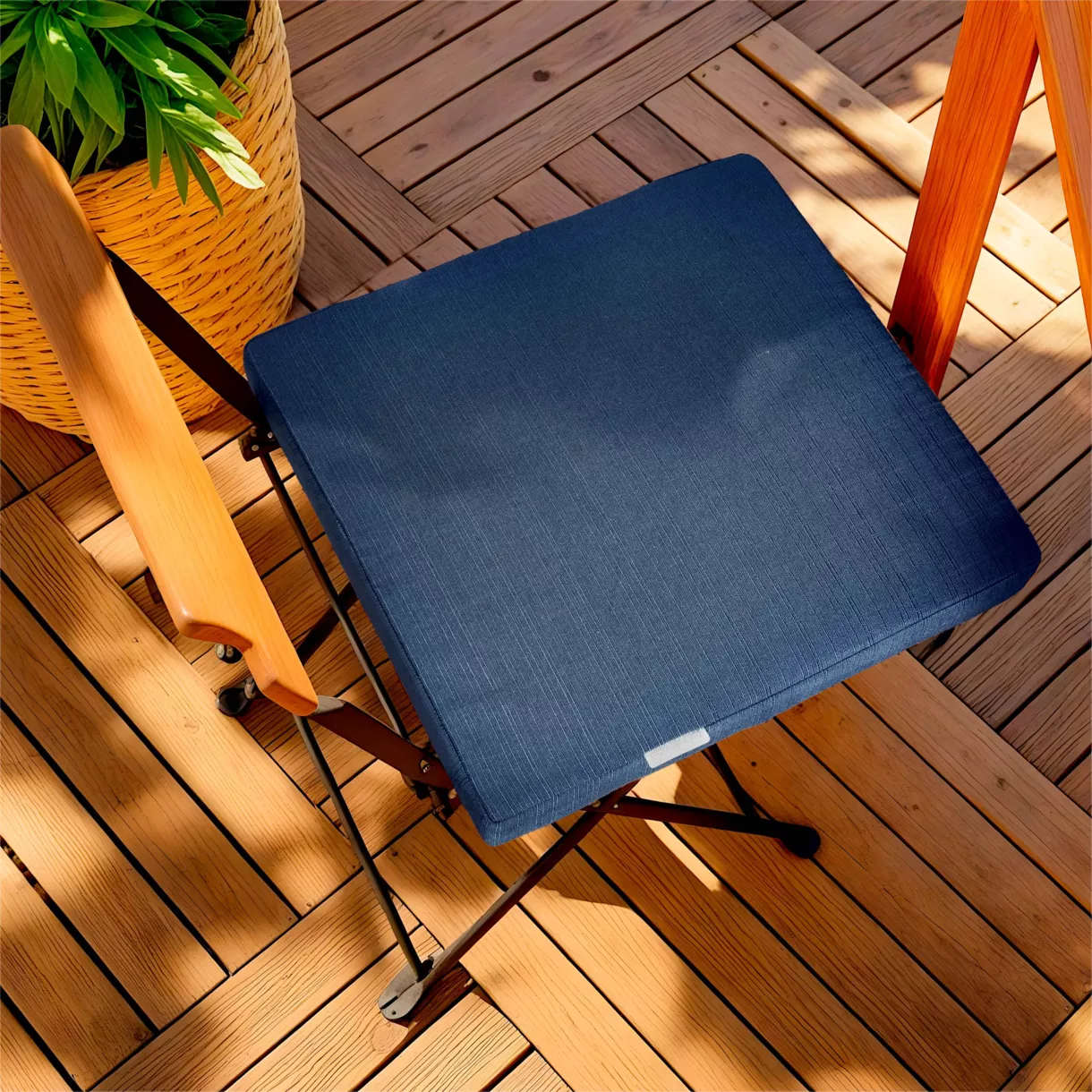 Cojín cuadrado para silla de exterior (40 x 40 cm) Sunset Azul noche