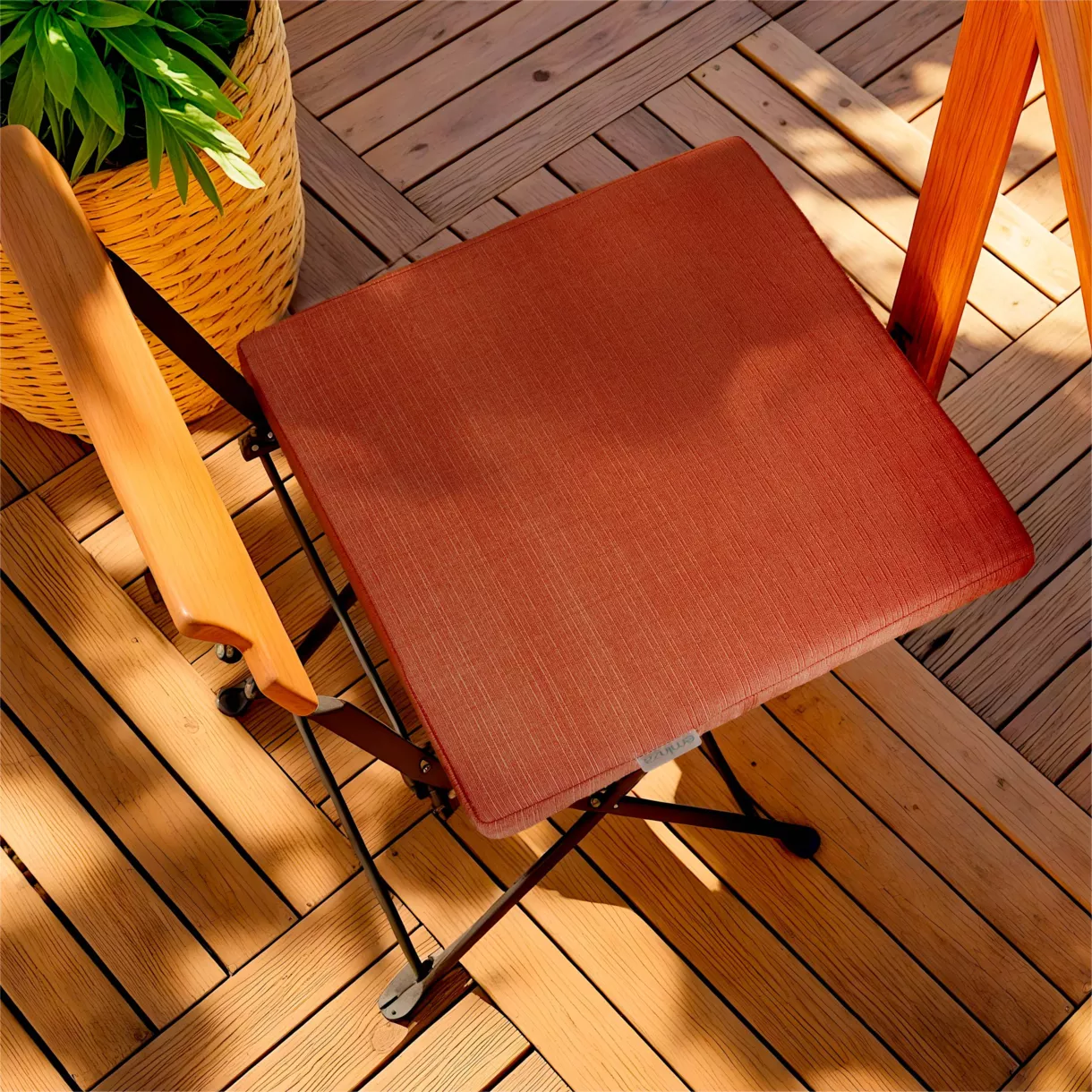 Cojín cuadrado para silla de exterior (40 x 40 cm) Sunset Terracota
