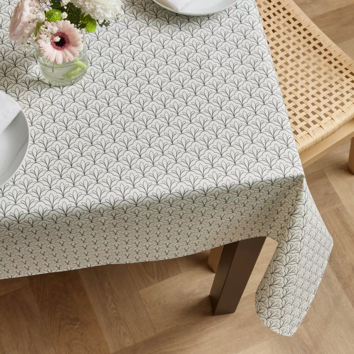 EM - Nappe en coton enduit 150 x 350 cm CLARA