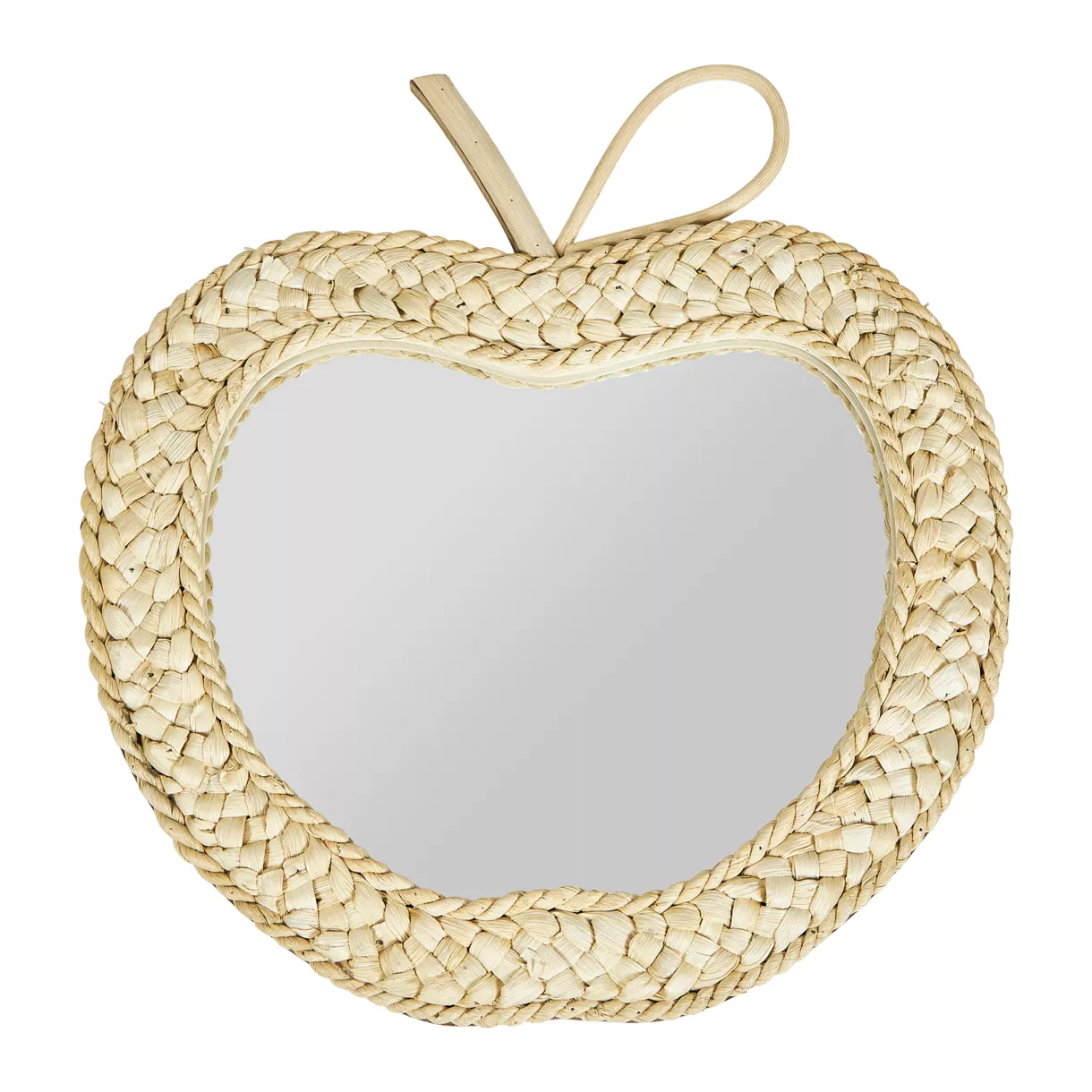 Miroir Corde TressŽe Pomme - Dim : 30x1,5xH32cm