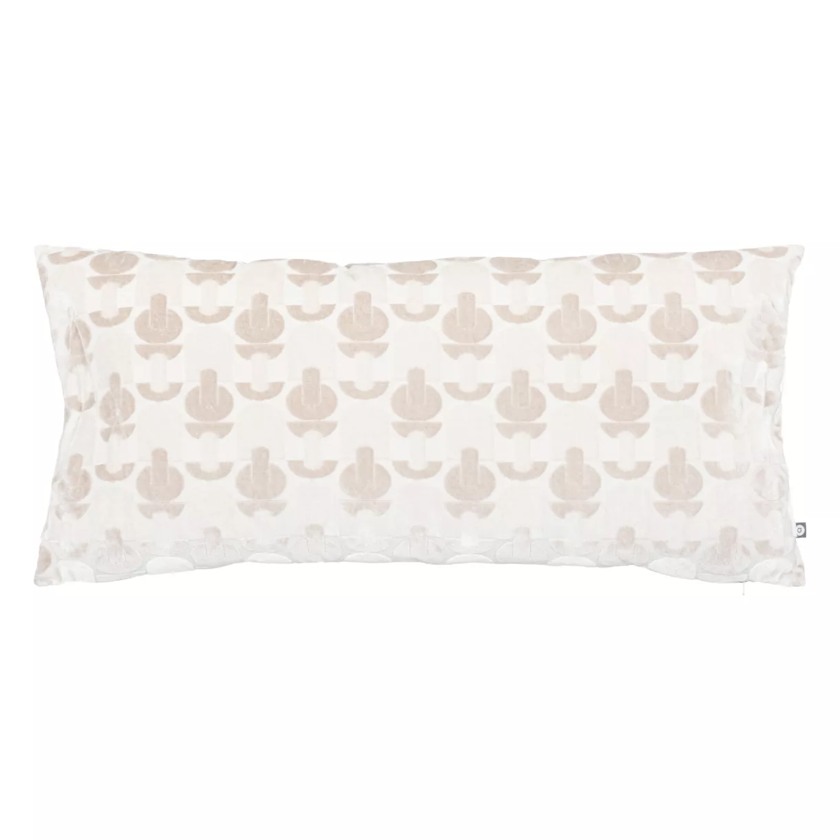 Cojín rectangular terciopelo (35 x 75 cm) Luna Crudo