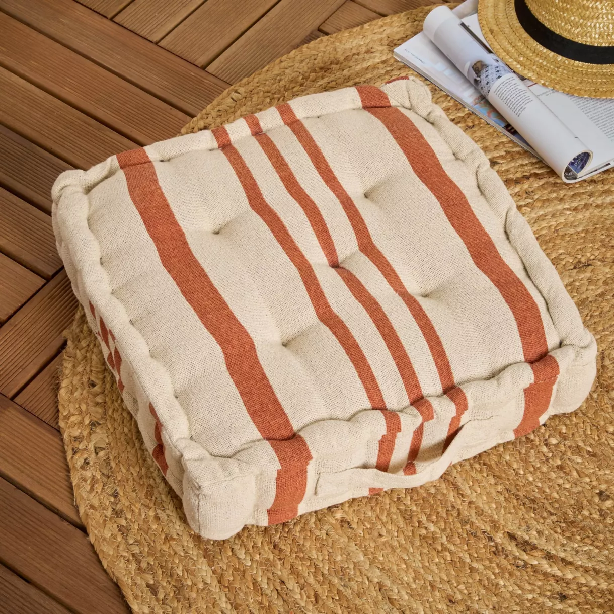 Cojín de suelo (45 x H10 cm) Manduel Naranja