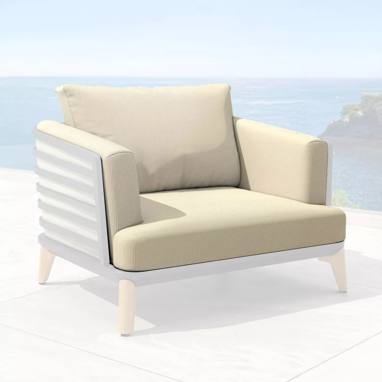 Housses de coussin de remplacement pour Fauteuil Monte Carlo Beige
