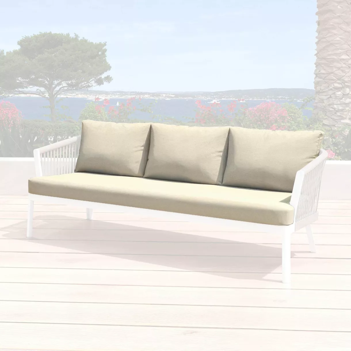 Housses de coussin de remplacement pour Canapé 3 places Amalfi Beige