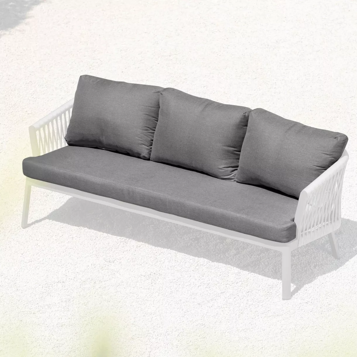 Housses de coussin de remplacement pour Canapé 3 places Amalfi Gris anthracite