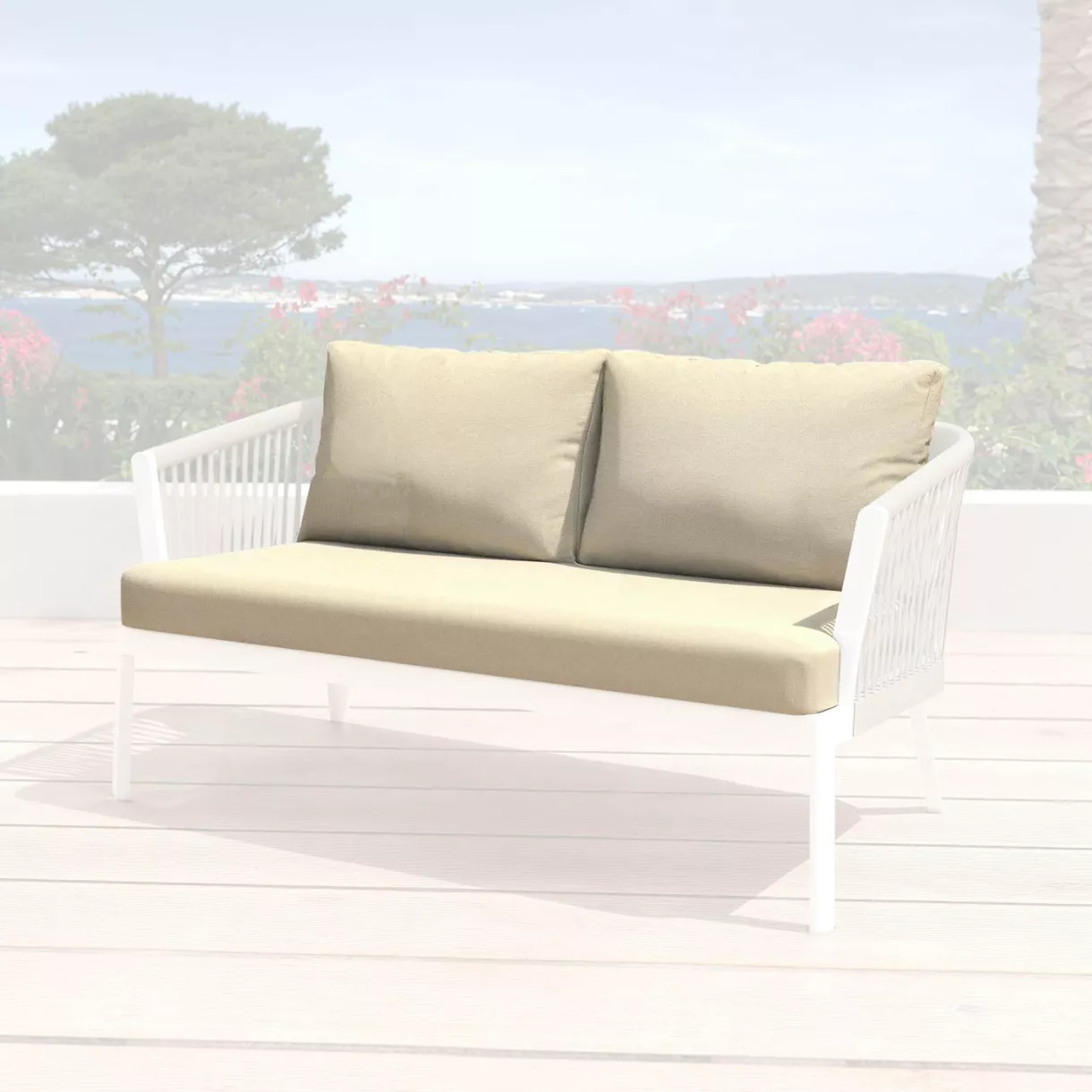 Fundas de cojÃ­n de repuesto para SofÃ  2 personas Amalfi Beige