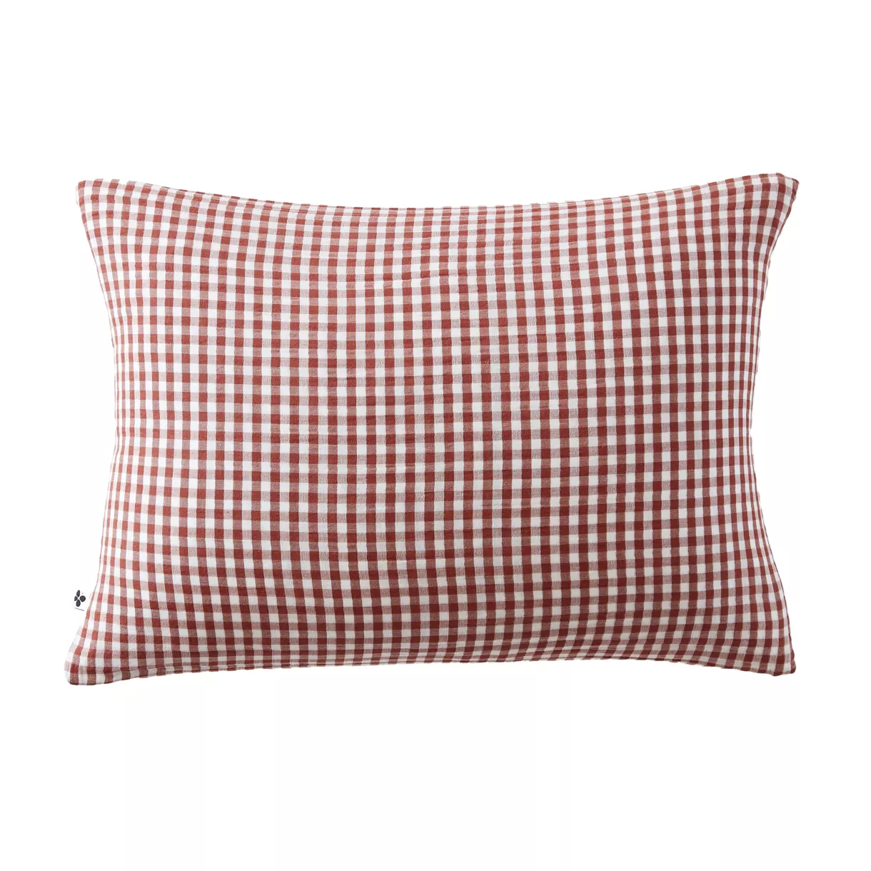Taie d'oreiller rectangulaire gaze de coton (50 x 70 cm) Vickie Terracotta