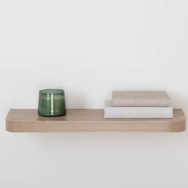ETAGERE ARRONDIE 60CM NAT FIXY L. 60 x P. 23,5 x H. 3,8 cm