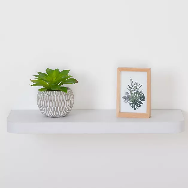 ETAGERE ARRONDIE 60CM BLA FIXY L. 60 x P. 23,5 x H. 3,8 cm