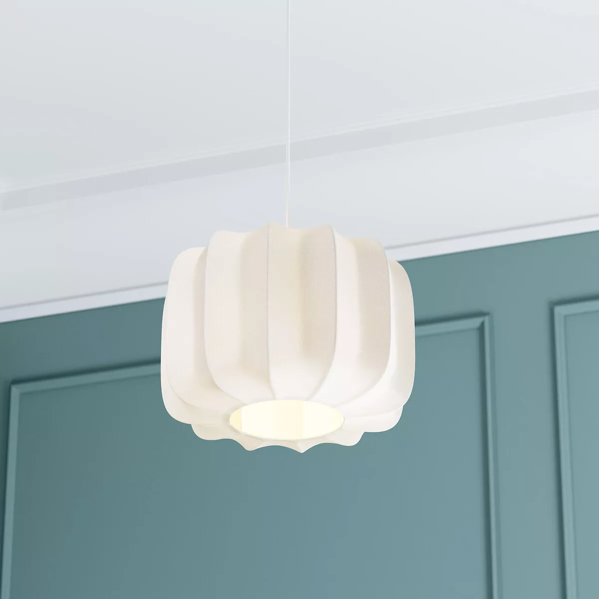 SUSP COTON TOBIE BLC D37 D. 37 x H. 112 cm