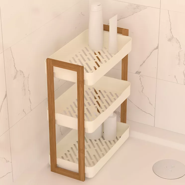ETAGERE RECT 3NIV NATUREO L. 35 x P. 20,5 x H. 45 cm