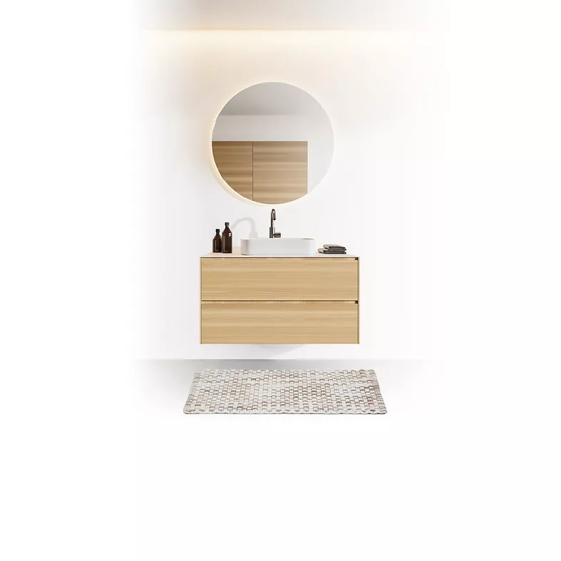 Alfombra de baño algodón (50 x 75 cm) Tresse Topo