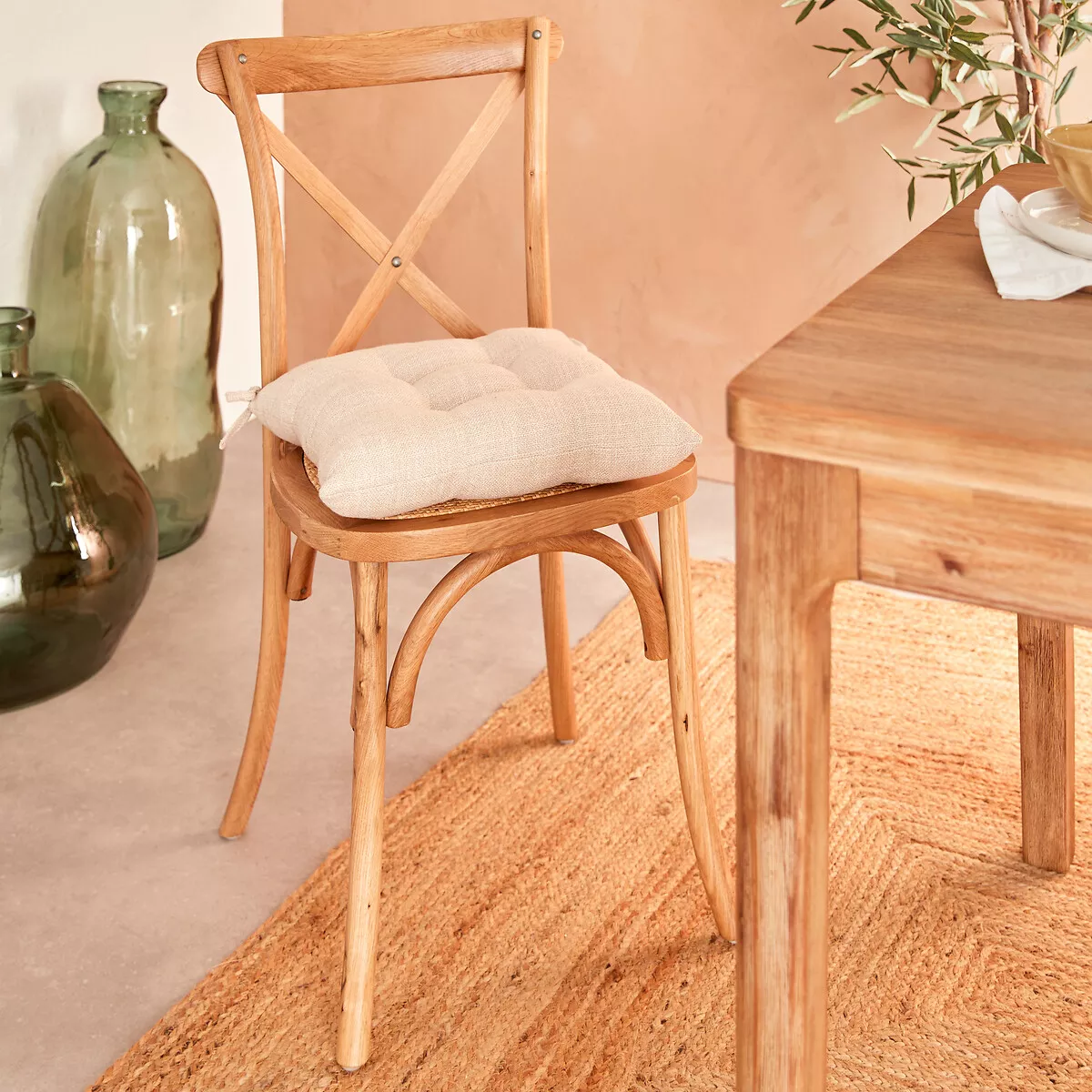 GALETTE CHAISE CLEM LIN 38X38 L. 38 x P. 38 x H. 5 cm