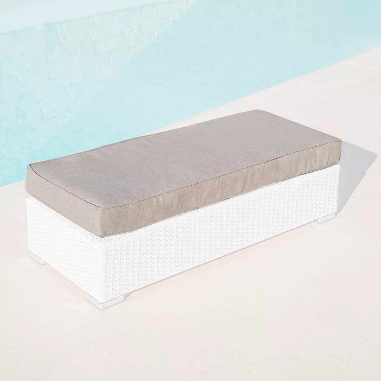 Housse de coussin de remplacement pour Banquette 2 places Palma Taupe