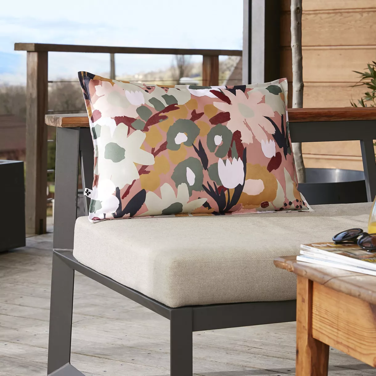 Housse de coussin 40 x 60 cm Polyester imprimŽ + enduction LƒANE