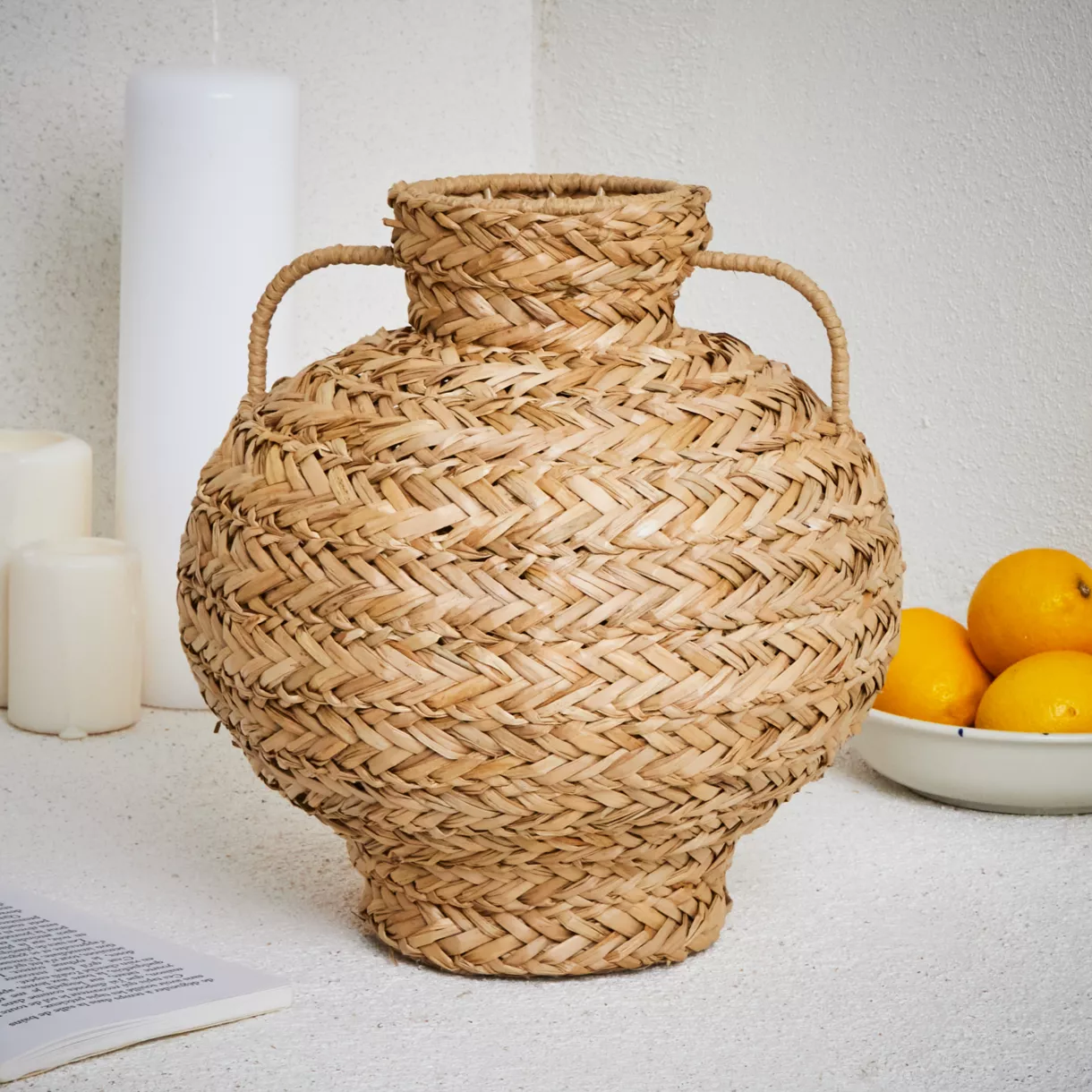 1 Vase algue dia27-H27cm naturel