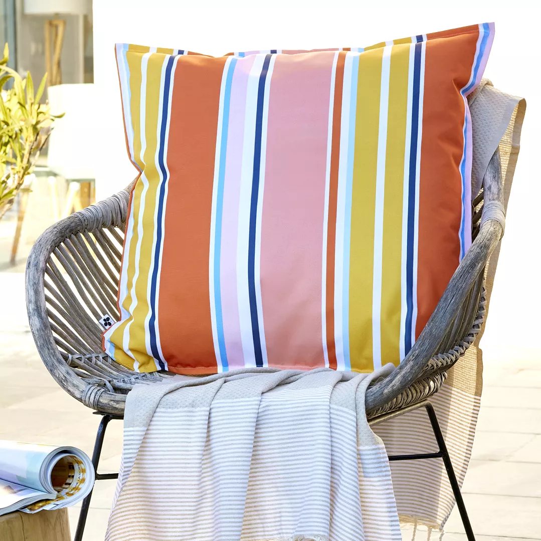 Housse de coussin 60 x 60 cm Polyester imprimŽ + enduction BIANCA Soleil