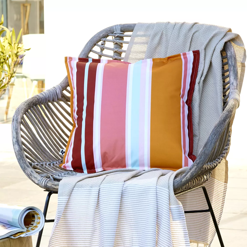 Housse de coussin 45 x 45 cm Polyester imprimŽ + enduction BIANCA Feu