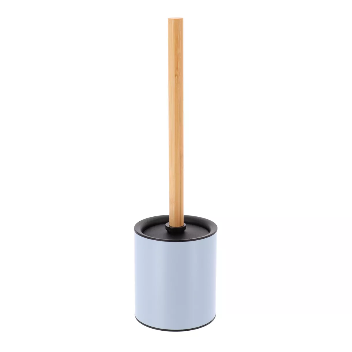 Lichte blauwe Purebamboo metalen WC-borstel