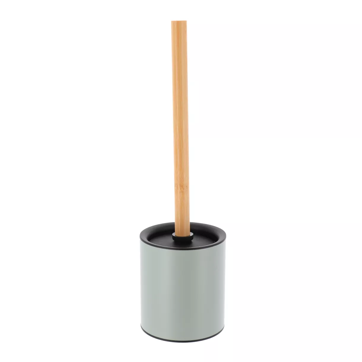 BROSSE WC METAL TIGE BAMBOU - VERT EUCALYPTUS