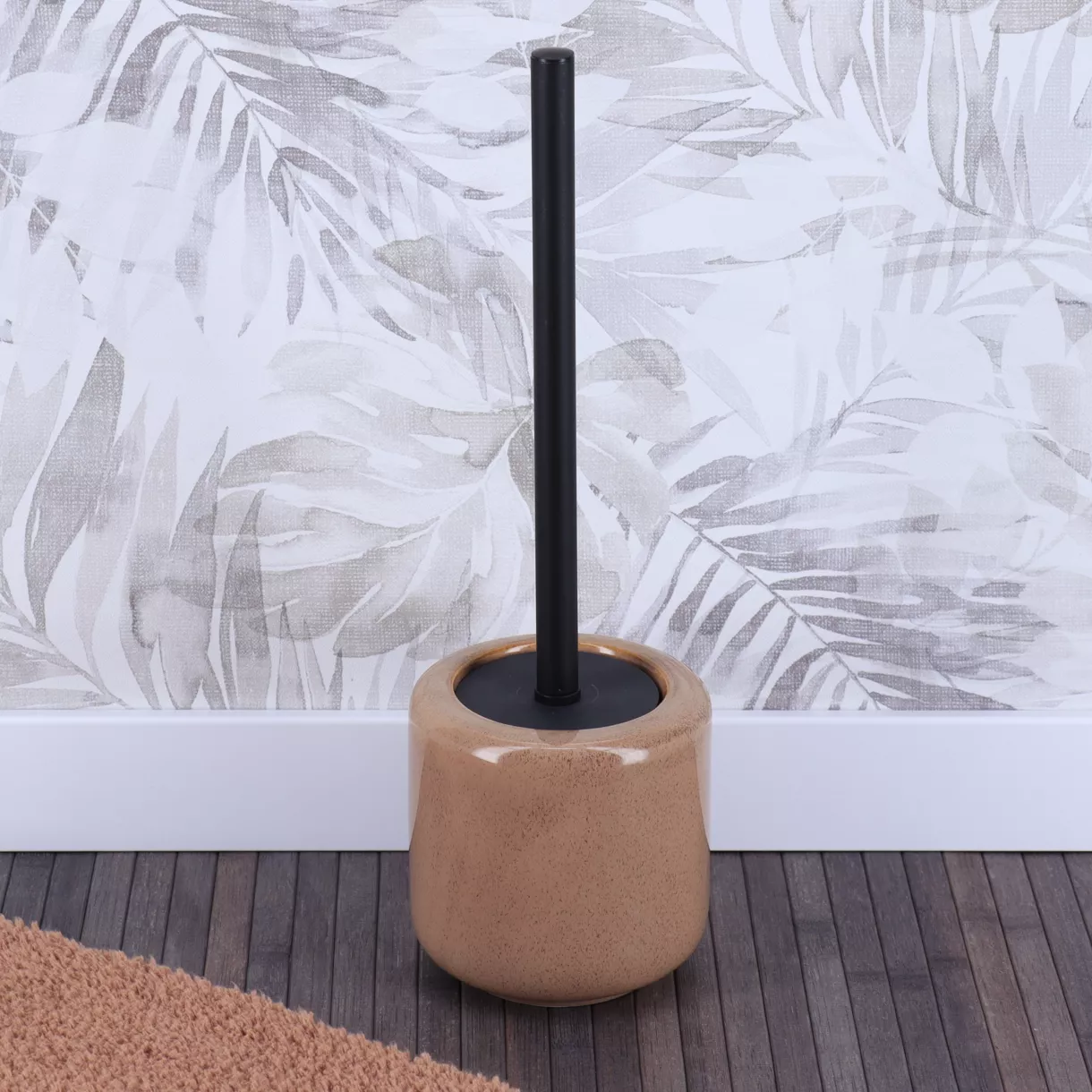 BROSSE WC GRES LAQUE - CARAMEL