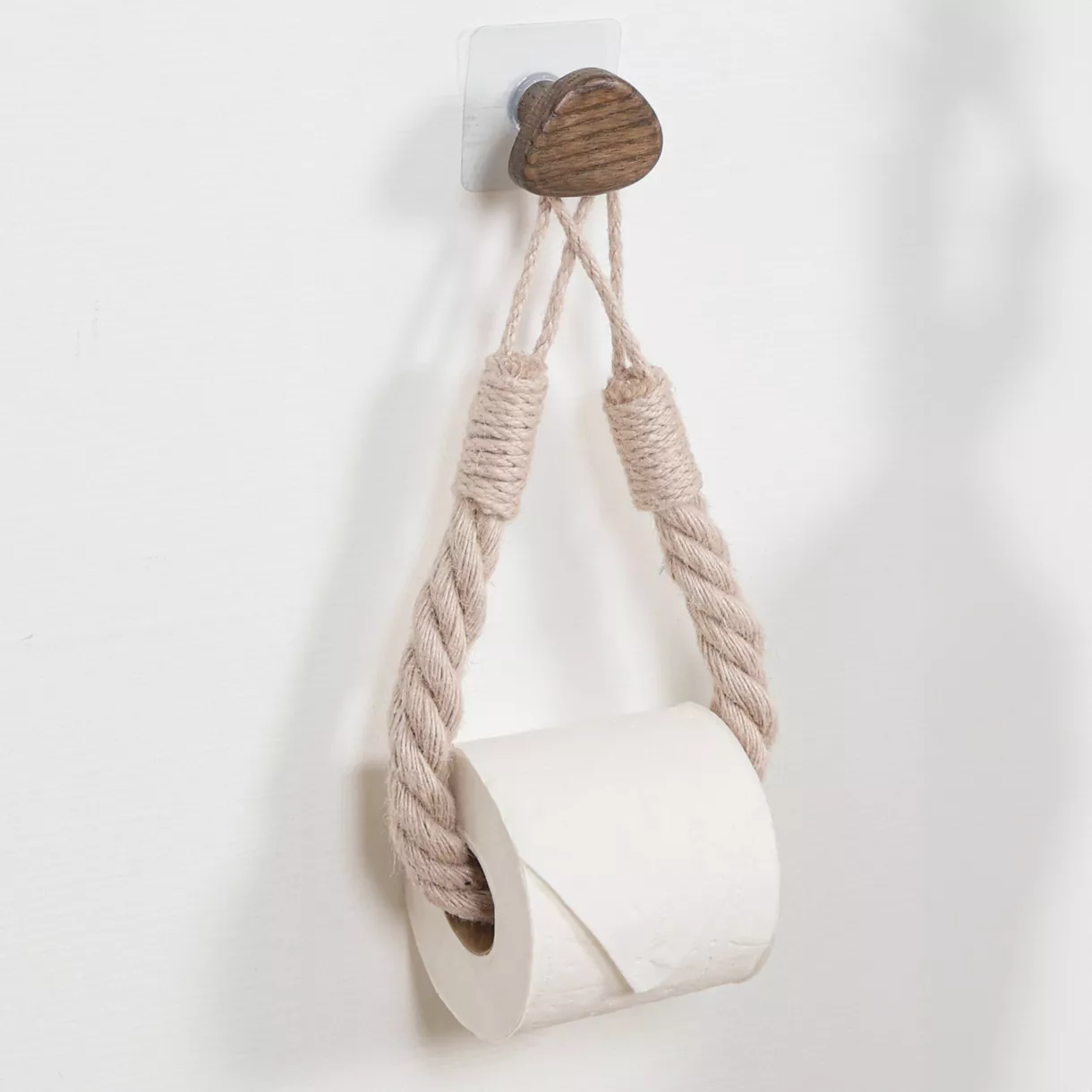 Papierrolhouder - zelfklevende handdoekhouder Galet Beige