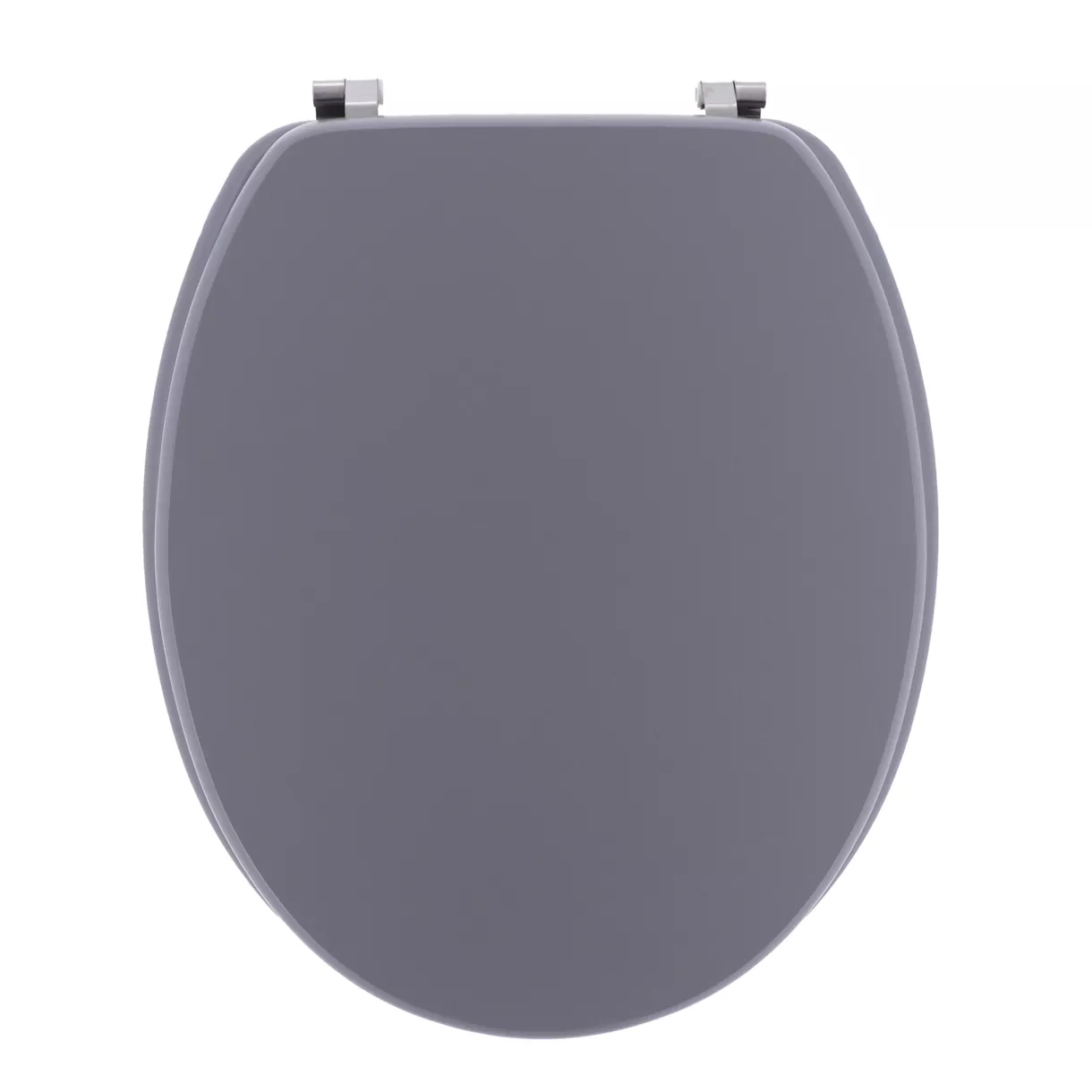 ABATTANT WC MDF 18 POUCES ATTACHES ACIER INOXYDABLE - GRIS
