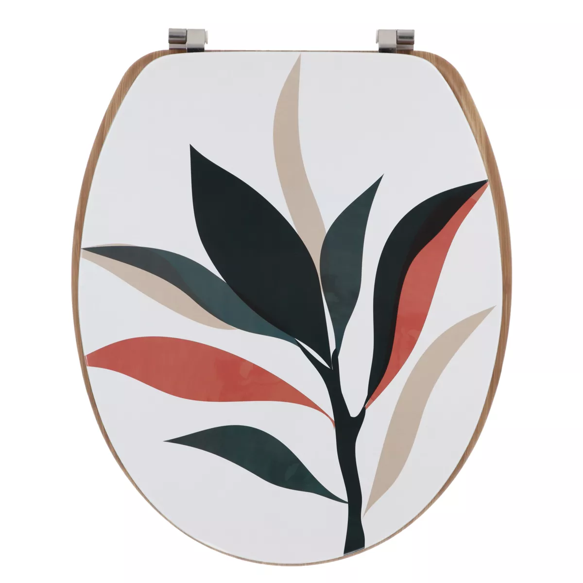 Asiento de inodoro 18 pulgadas MDF Bucólico Multicolor