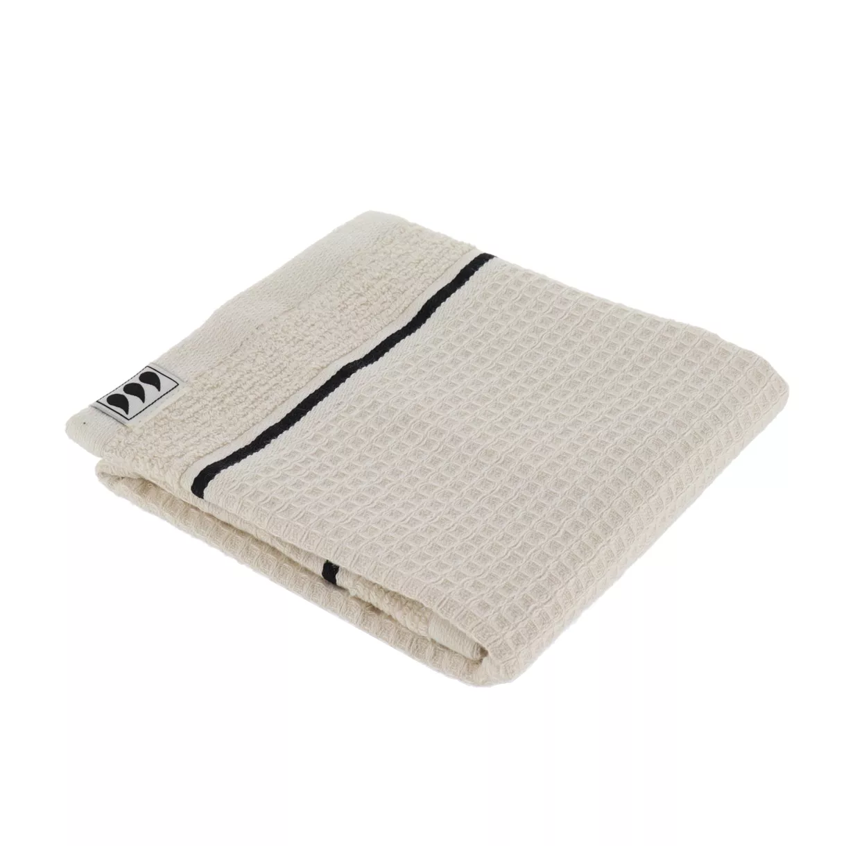 SERVIETTE INVITEE 30X50 CM 100% COTON NID D ABEILLE - BEIGE