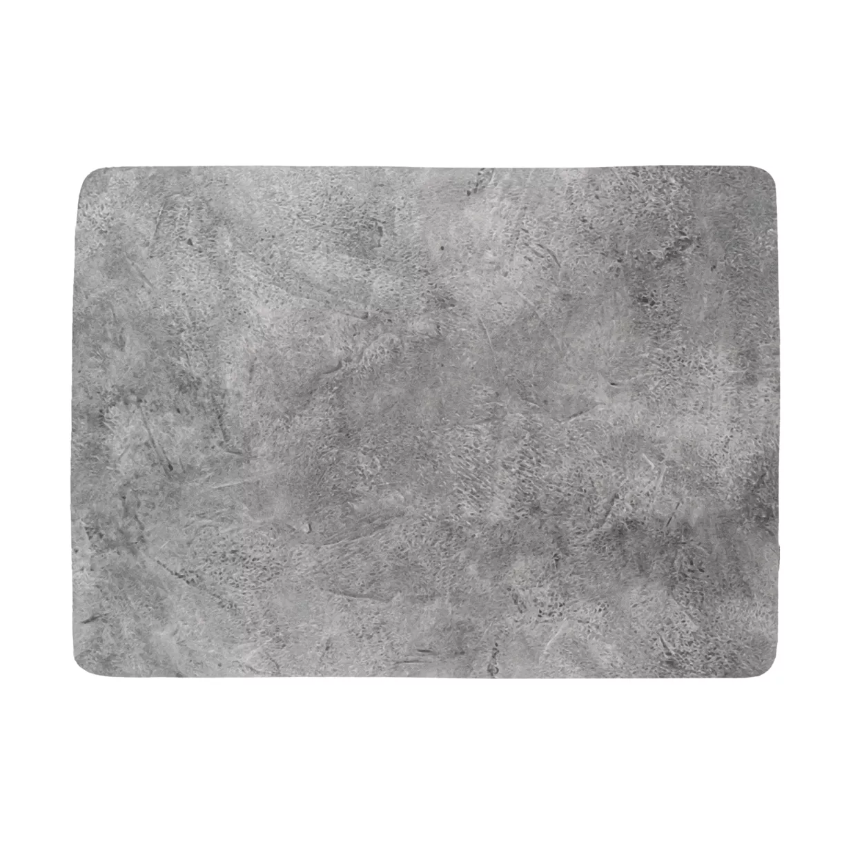 eminza Tapis de bain caoutchouc naturel antidérapant (45 x 60 cm) Nature Brute Gris