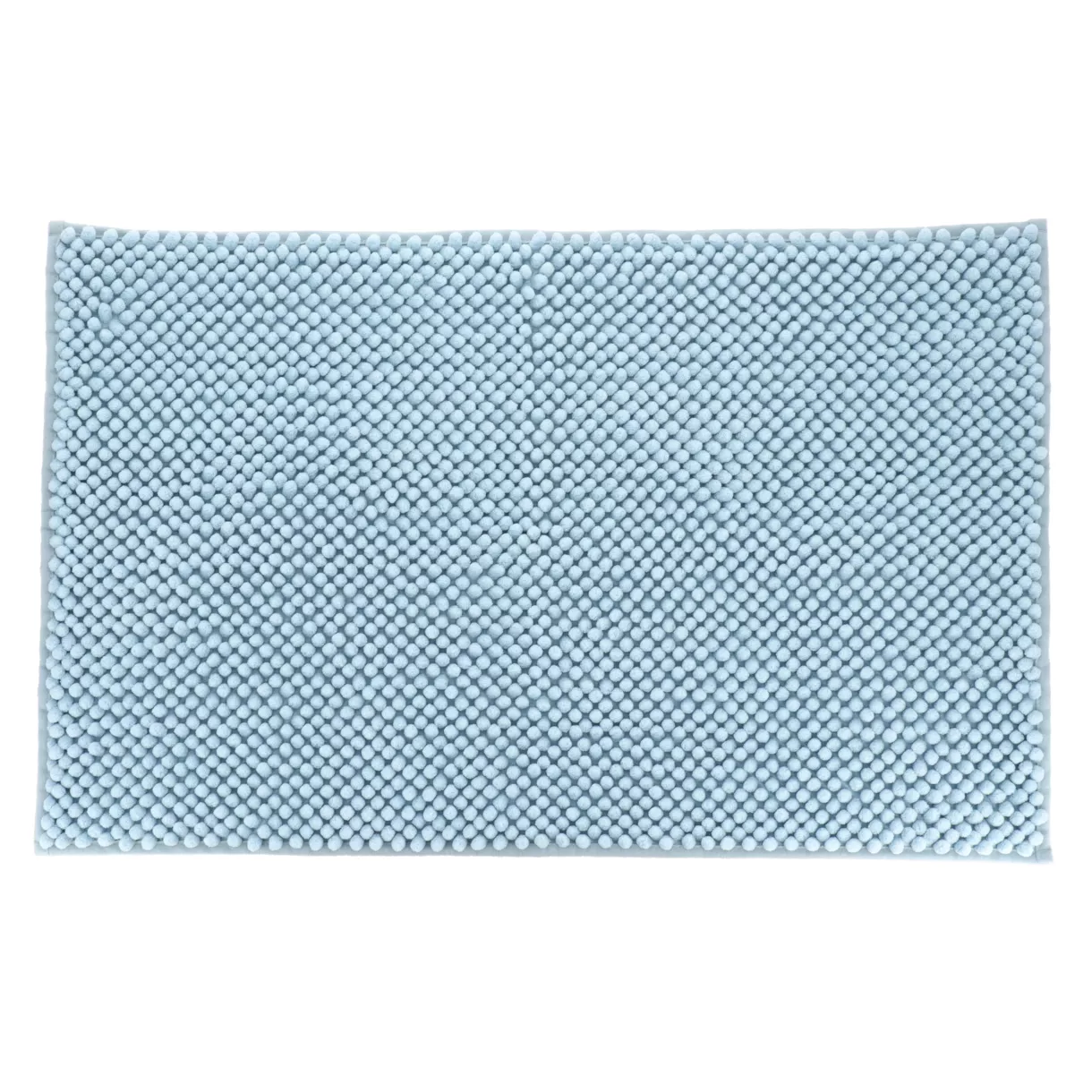 TAPIS MICROFIBRE BOULES 50X80 CM - BLEU CLAIR