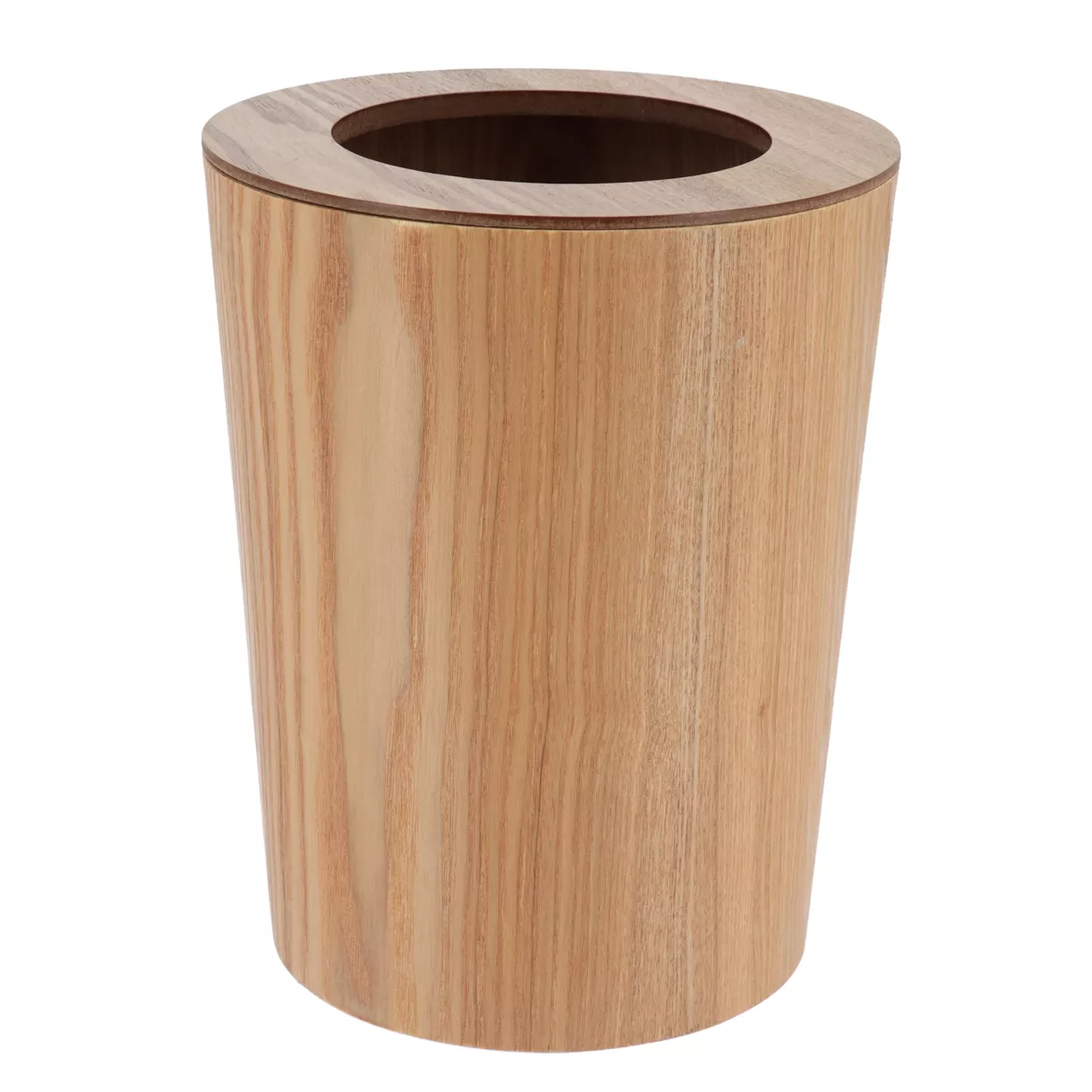 Poubelle salle de bain façon chêne Scandi Beige