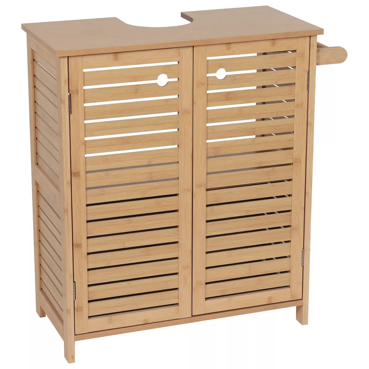 MEUBLE SOUS LAVABO BAMBOU/MDF FACON BAMBOU - TRINIDAD