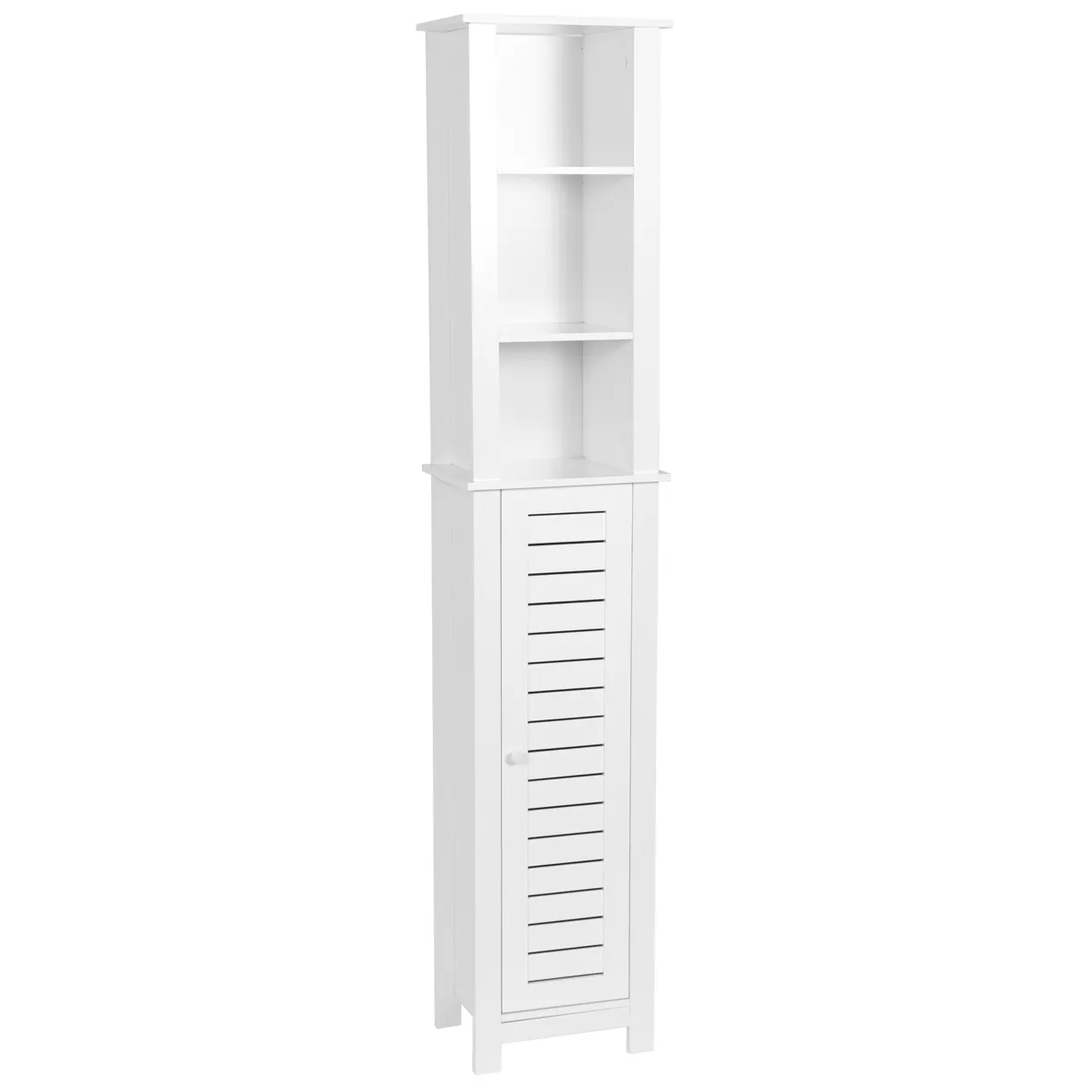 COLONNE MDF 1 PORTE/3 ETAGERES MDF - SANTORIN